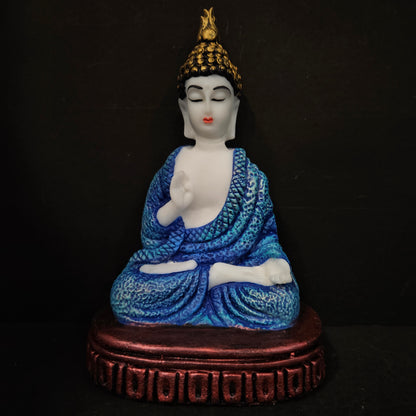Polyresin Sitting Buddha Idol Handcrafted Statue Showpiece for HomeDecor,Living Room Decoration Gift Items