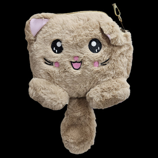 Soft Plush Stuffed with fur sling bag for kids