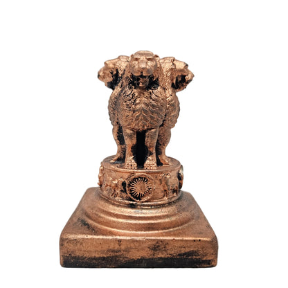 Ashoka Stambh Idol Lion Emblem Murti Tamra Tamraloha Rashtriya Sculpture Office