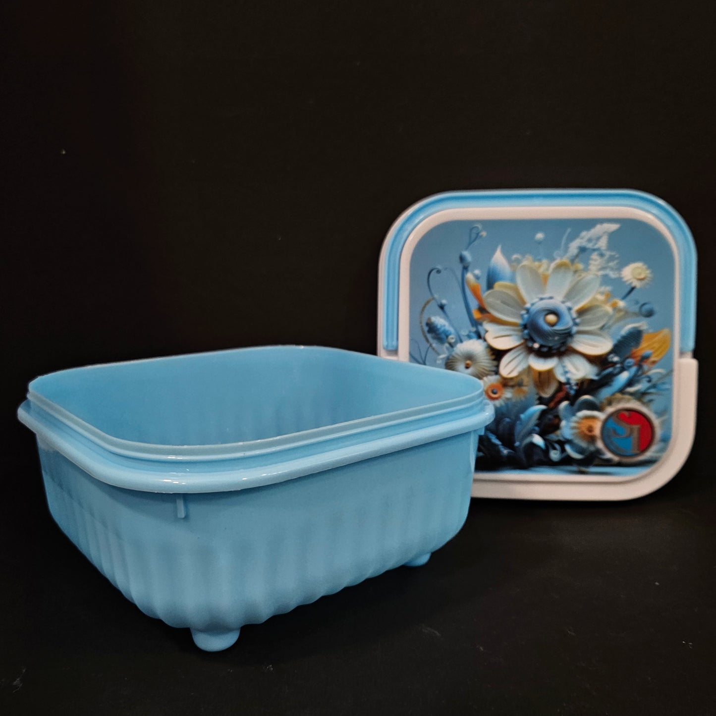 Floral Design plastic storage container perfect for Return gifting purpose