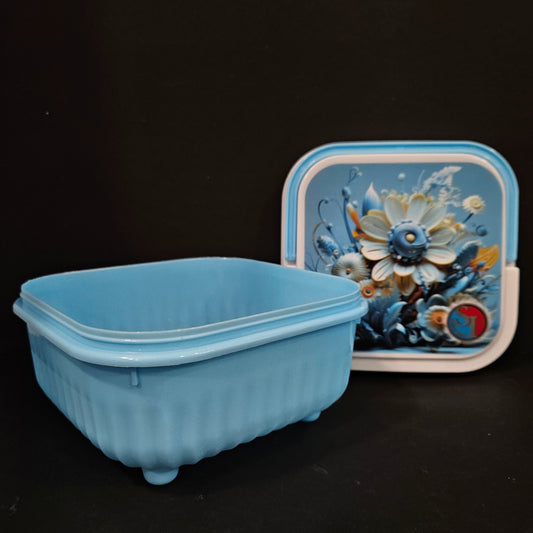 Floral Design plastic storage container perfect for Return gifting purpose
