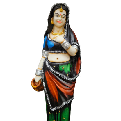 Rajasthani Traditional women Polyresin Statue Showpiece Figurine for gifting & home Decor