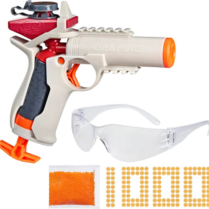 Nerf Pro Gelfire Ignitor Blaster, 1000 Gelfire Rounds, 60 Round Capacity, T-Pull Priming, Up to 150 FPS, Eyewear, Gifts for Teens Ages 14+, Birthday Gift for Kids
