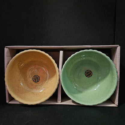 Express Custard Ceramic 2pcs set bowls for Return gifting