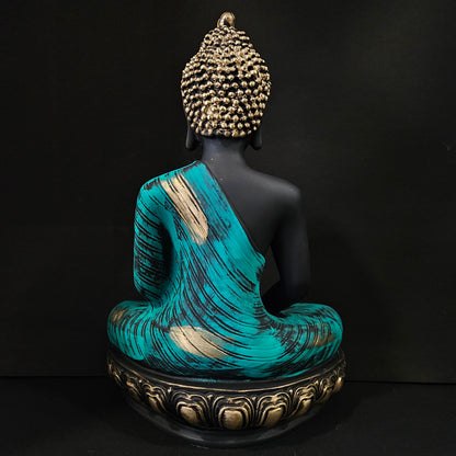 Meditating Buddha Statue Polyresin Idol Showpiece - Perfect for Living Room, Bedroom & Office Space Home Decor and Staircase Wall Decoration Ideal Gifting