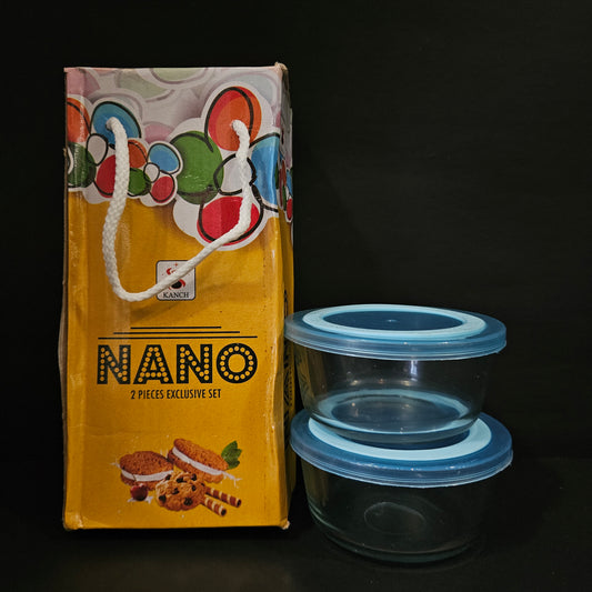 Kanch Nano glass storage 2 pieces Exclusive set for Storage purpose