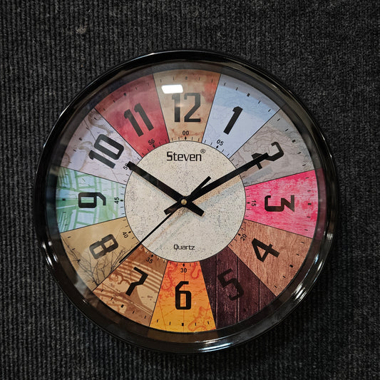 Classic Antique Silent Fancy Vintage multi colour Wall Clock