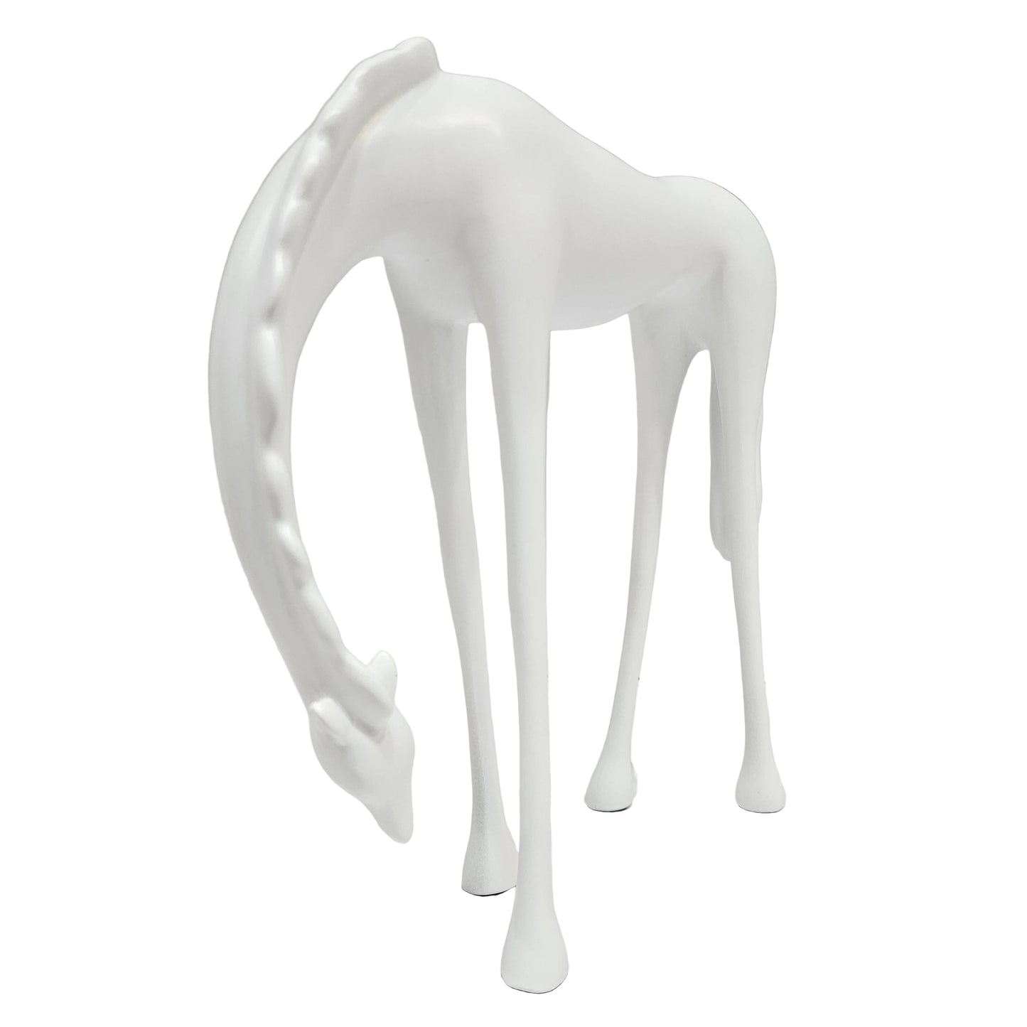 Decorative Showpiece "Giraffe" Figurine for the interior, stylish tabletop figurine (white)