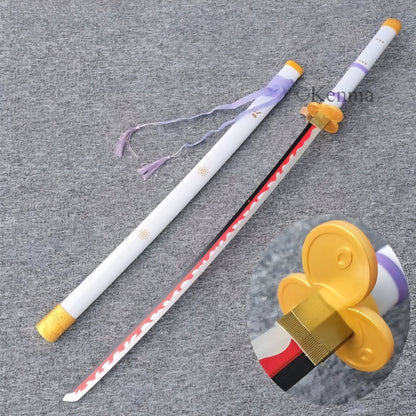 One Piece Oden AME no Habakiri Kozuki Oden Wooden Blade Katana for Cosplay Wooden Katana Anime Accessory Toy Collectible