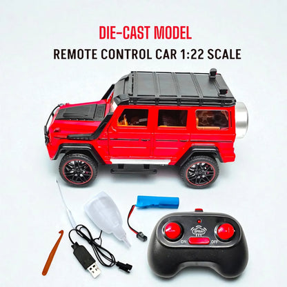 Mercedes-Benz G RC Car, 1:22 Scale,Die-Cast Model with Openable Doors, Lights and Smoke Effects, Toy