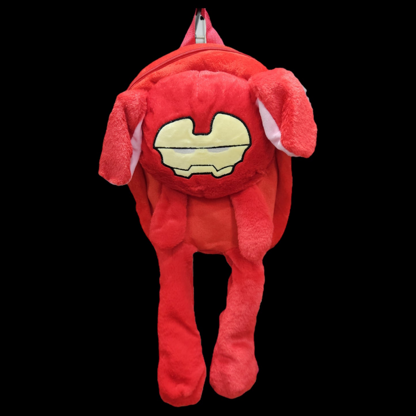 Cartoon character themed soft fur backpack for kids