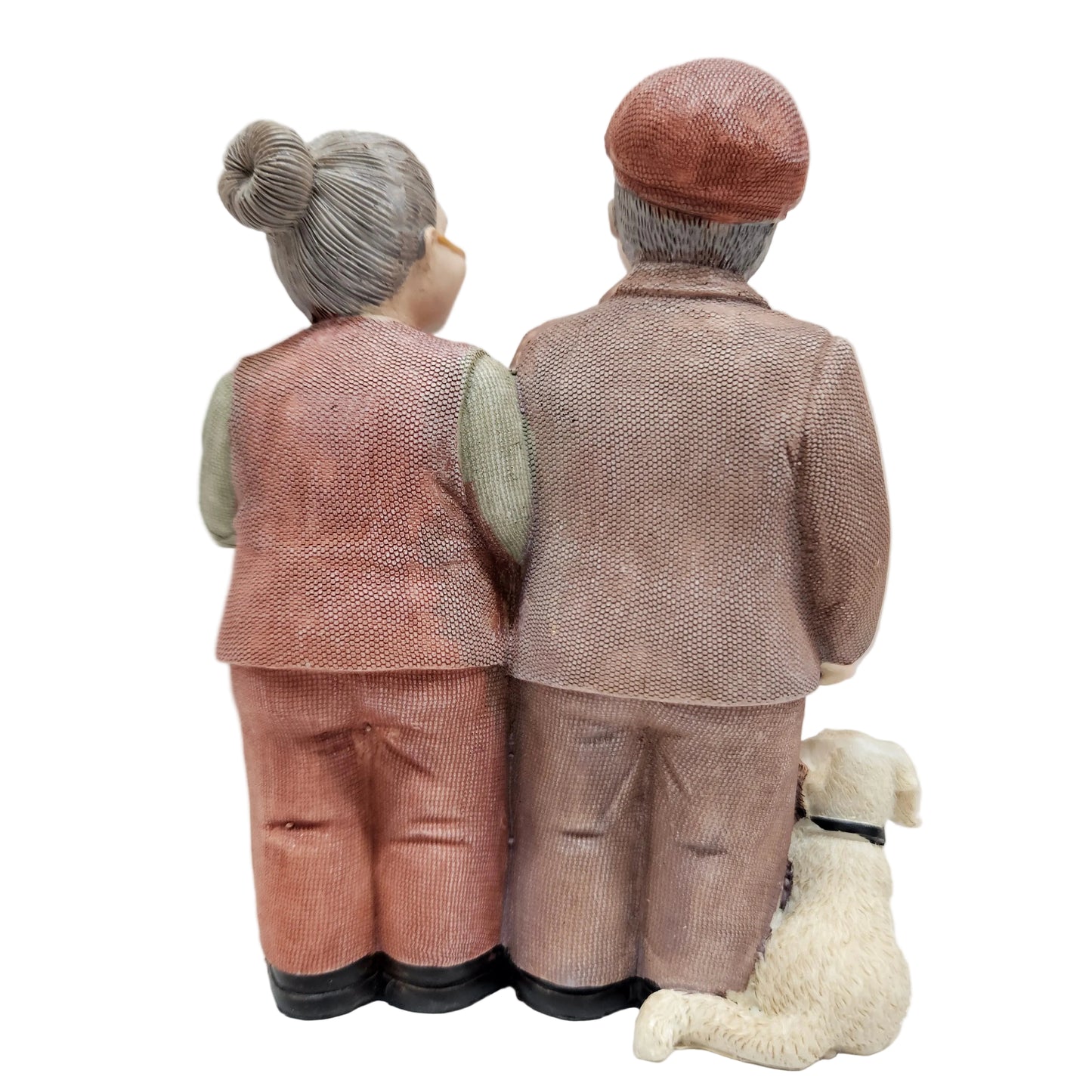 Polyresin Old Couple Show Piece Idol Statue Showpiece for Home Decor Decoration and Gifting