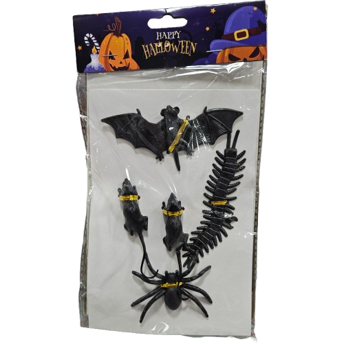 Halloween 4pcs set big spider,2Rats &Centipede to Bring Halloween Vibes in your Home & Garden