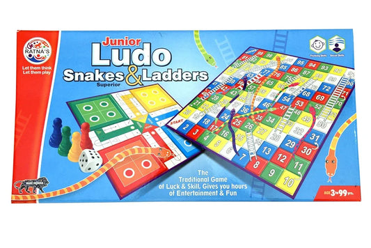 Ratna's Classic Strategy junior Ludo,Snakes & ladders for Kids