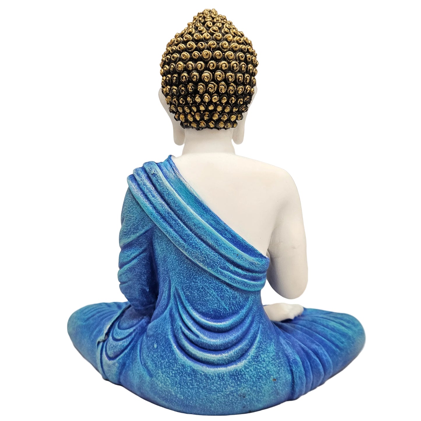 polyresin Meditating Lord Buddha Statue designed as a decorative home showpiece