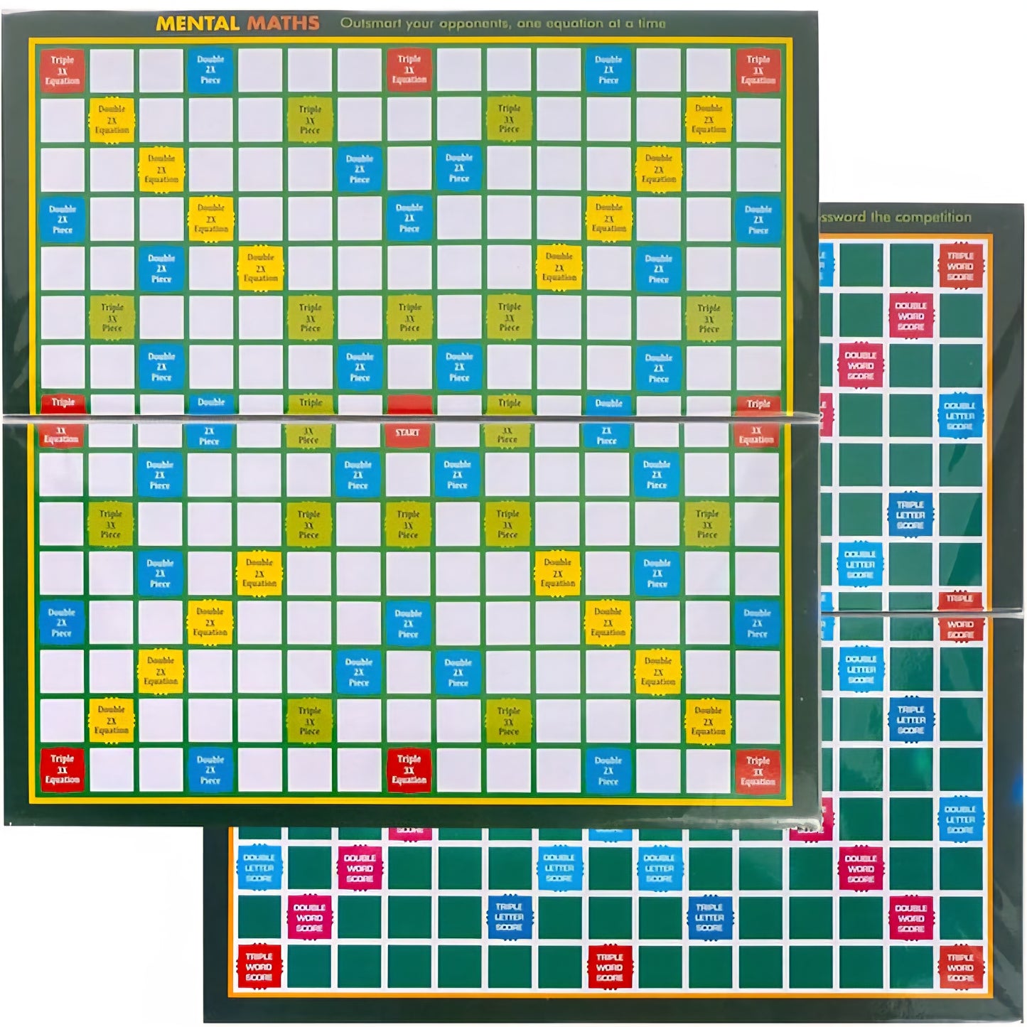 Brilliant 2 in 1 Crossword & Mental Maths Classic Board Games Board Game Accessories