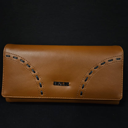 Leather Thin Slim Wallets for Women with magnetic Button