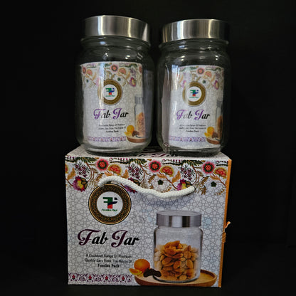 Fab a Exclusive range of premium quality jars from the house of foodies pack glass 2 piece jar set