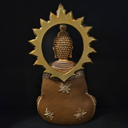 Lord Buddha with attractive stones designe sitting for home & Pooja room decor