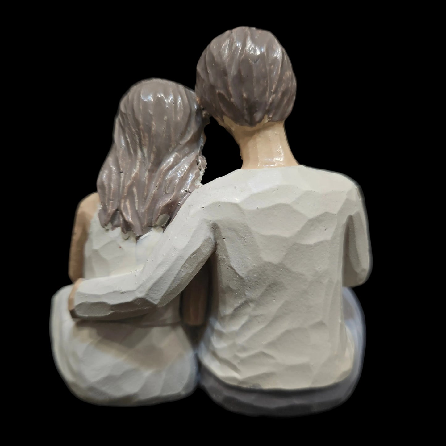 Family of 4 Reading Book Figurines As Shown Resin for Parents or Daughter and Son, Home Decoration