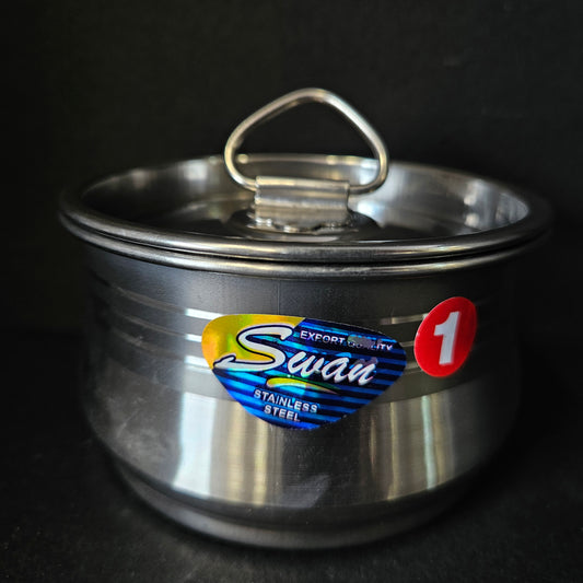Stainless Steel Tango Dish storage box & lid perfect for Return gifting purpose