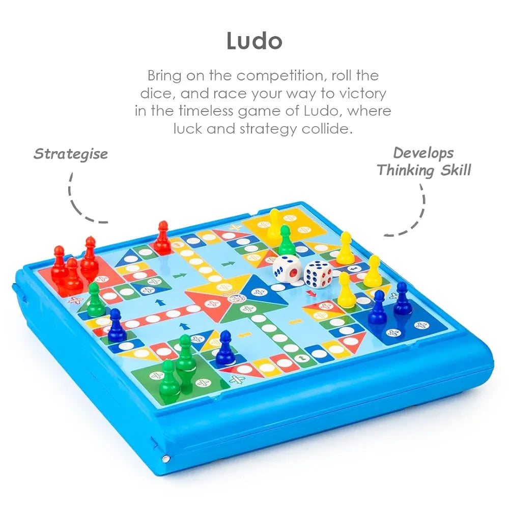 Classic Games 11 in 1 Table Top Family Board Games for Kids & Adults