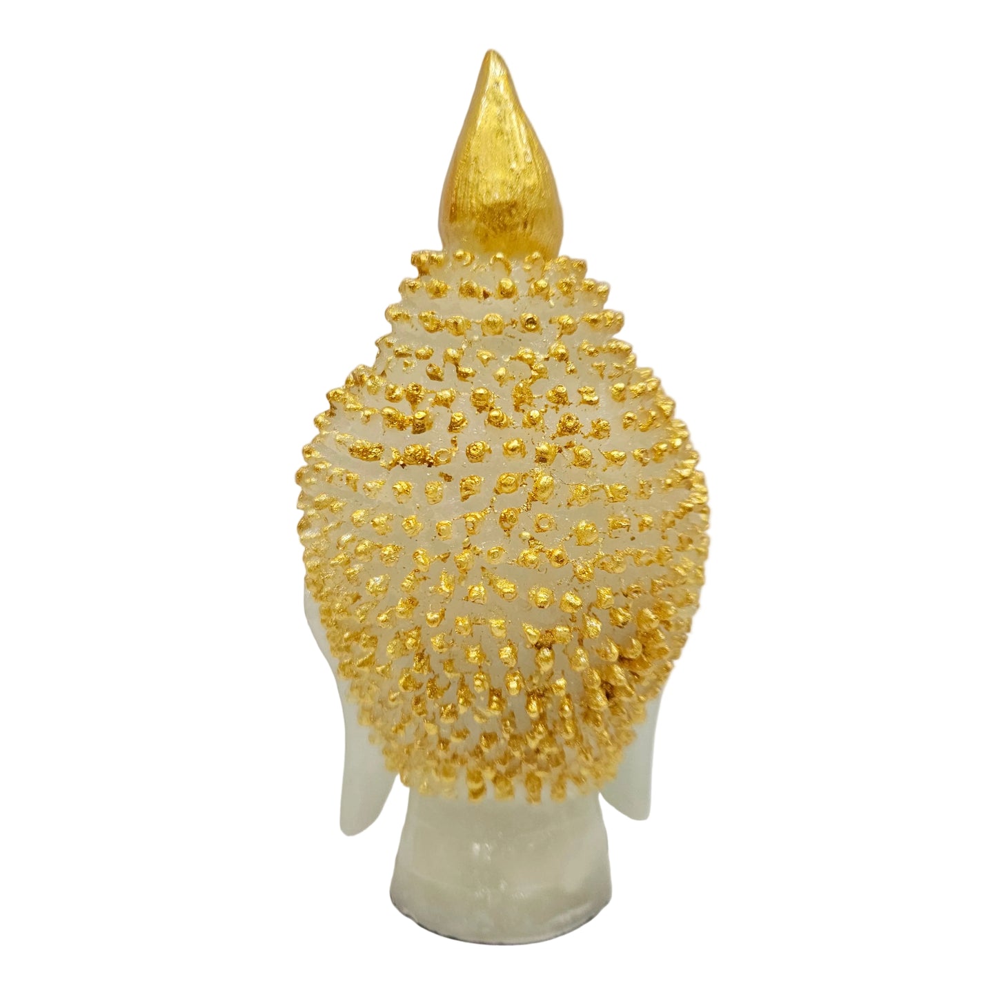 Blessed Buddha Head Yellow Golden Statue for Home & Garden Decor | Healing Spirit Figurine for Living Room, Bedroom | Invoke Peace, Health, and Happiness