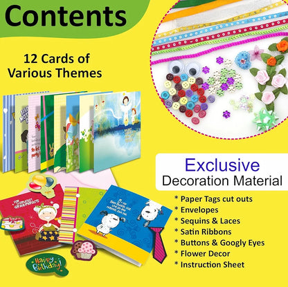 Happy kidz Make your own Greeting cards craft kit set to enhance creative skills in your kids