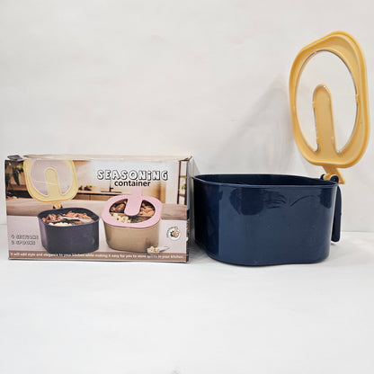 Seasoning 4 Sections Dry Fruits Storage container with 2 Spoons great for holding condiments such as Salt,Pepper,Sugar,herbs,Spices etc..