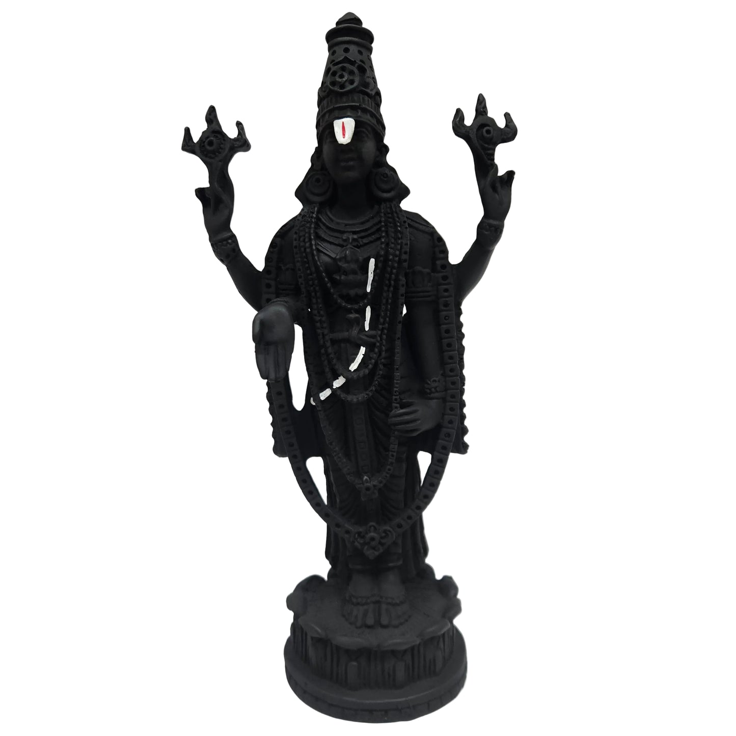 Lord Venkateswara Idol 3D Printed Tirupati Balaji Statue Lightweight Spiritual Home and Office Decor Figurine with Traditional Detailed Carvings for Puja and Gifting Set
