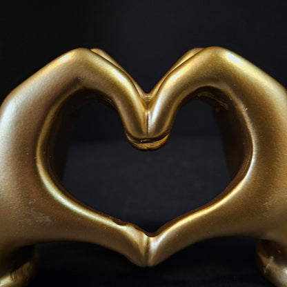 Heart Hands Sculpture Home Decor Valentine's Day for Cabinet Wedding Bedroom Figurines