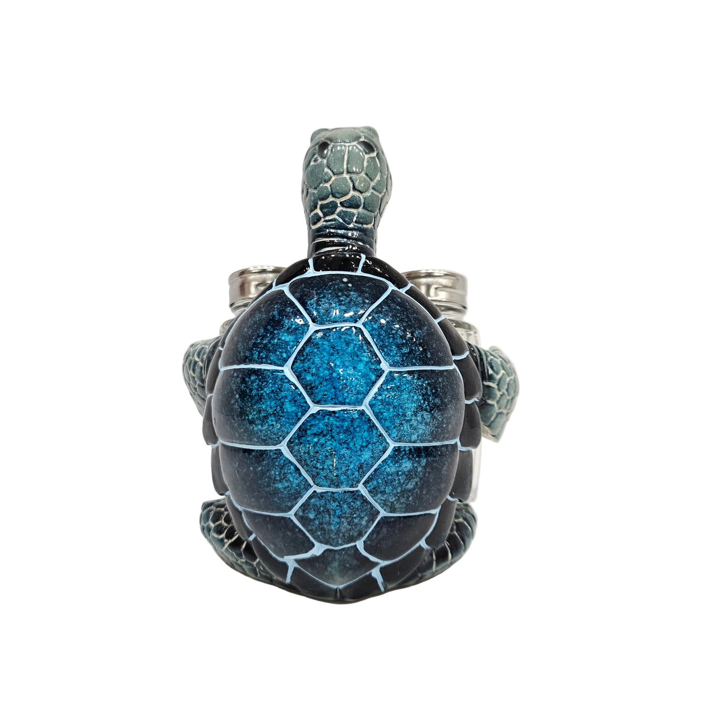 Sea Turtle With Salt and Pepper Shaker Figurines Decorations Set with Holder Figurine for Beach Bar or Tropical Kitchen Decor Table Decorations For Home Gifts