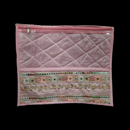 Classy Designer Zipper Saree storage bag