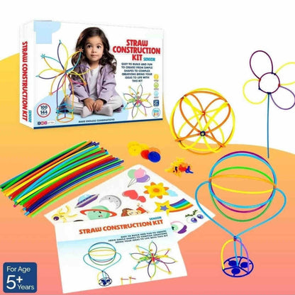 Ratnas senior Straw construction kit to enhance creative mind,visual learning & motor skills