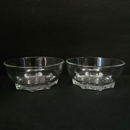 Figo glass 2 pieces set serving Bowl for multi purpose usage & for Returning purpose