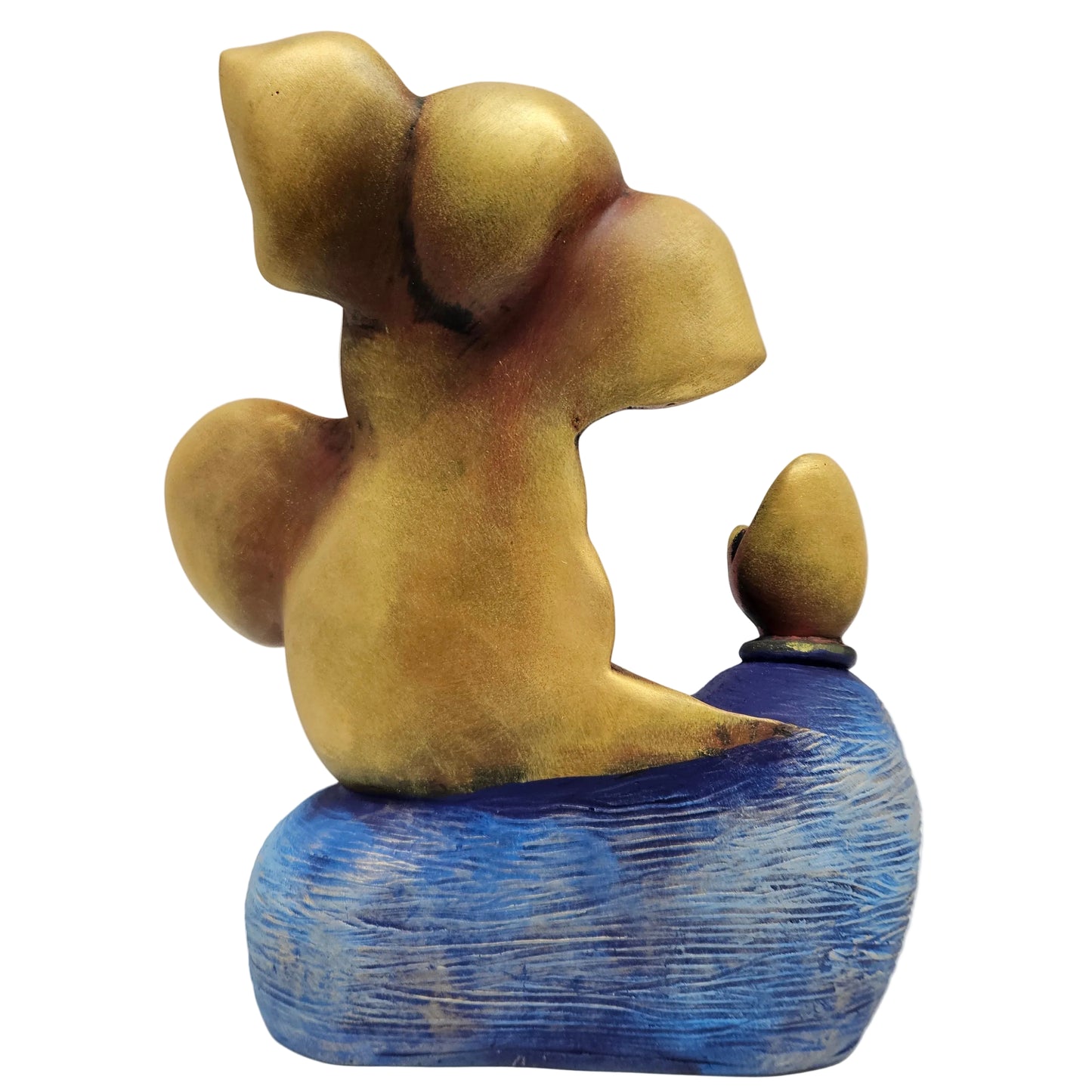 India Handcrafted Resin Fiber Lord Sitting Ganesha Idol Sculpture Vinayaka Showpiece Ganesha Idols