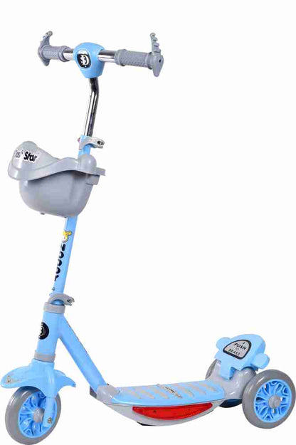 Dash Star Noddy Road Runner Kick Scooter for Kids with Music & Lighting of above 3 Years, Skating Scooter for Boys&Girls
