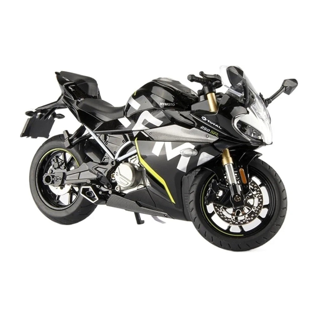 Die-Cast Bike Model with Realistic Detailing – Premium Metal Motorcycle Toy for Kids & Collectors – Side Stand & Free-Roll Wheels