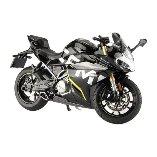 Die-Cast Bike Model with Realistic Detailing – Premium Metal Motorcycle Toy for Kids & Collectors – Side Stand & Free-Roll Wheels