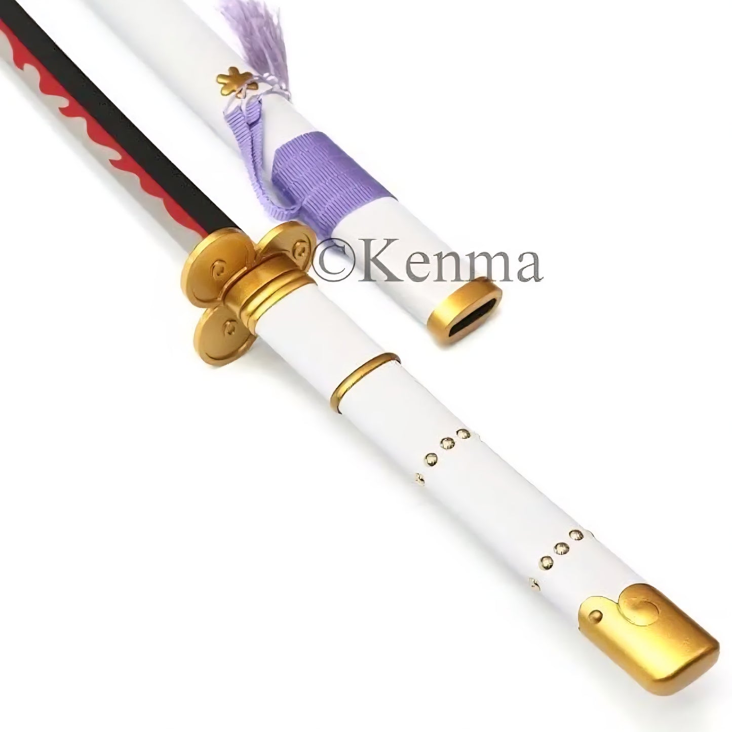 One Piece Oden AME no Habakiri Kozuki Oden Wooden Blade Katana for Cosplay Wooden Katana Anime Accessory Toy Collectible