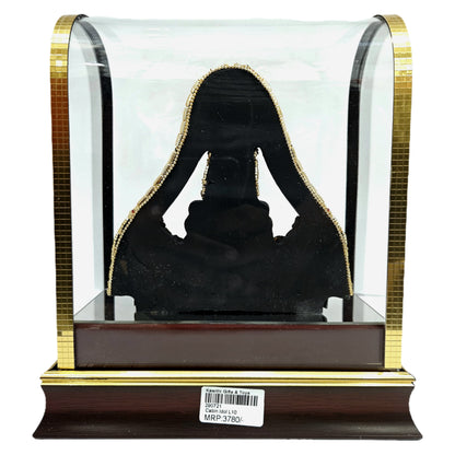 24 carats gold plated Balaji Idol in transparent protective cabin with attractive decorative stones designed Statue Showpiece