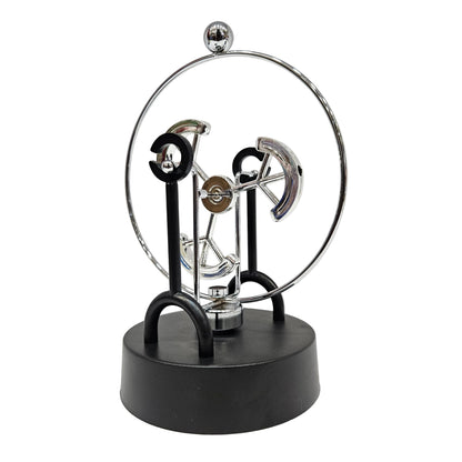 Kinetic Orbital Perpetual Motion Newton Pendulum Zinc Alloy Frame Physical Science Desk Toy Art for Office Home Decoration