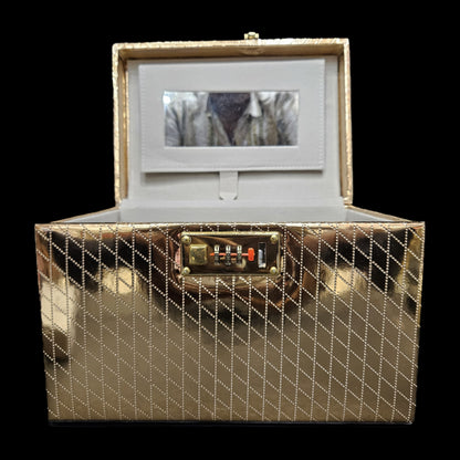 Women's Fancy Jewelery Accessories Organizer Box with number Locking