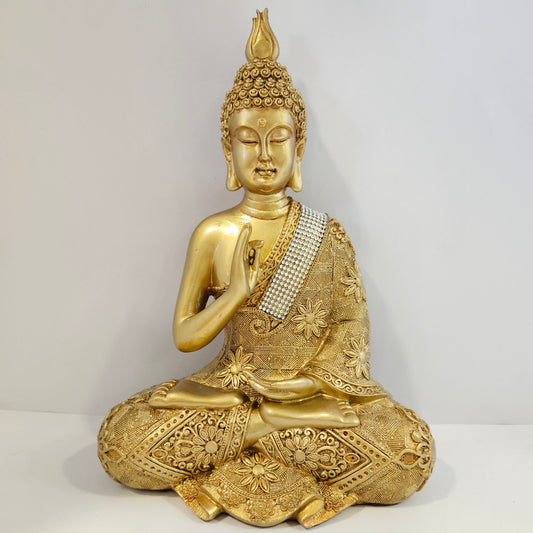 Sitting Buddha Idol Statue for Home Decorations Items Showpiece, Best Indian Gifts
