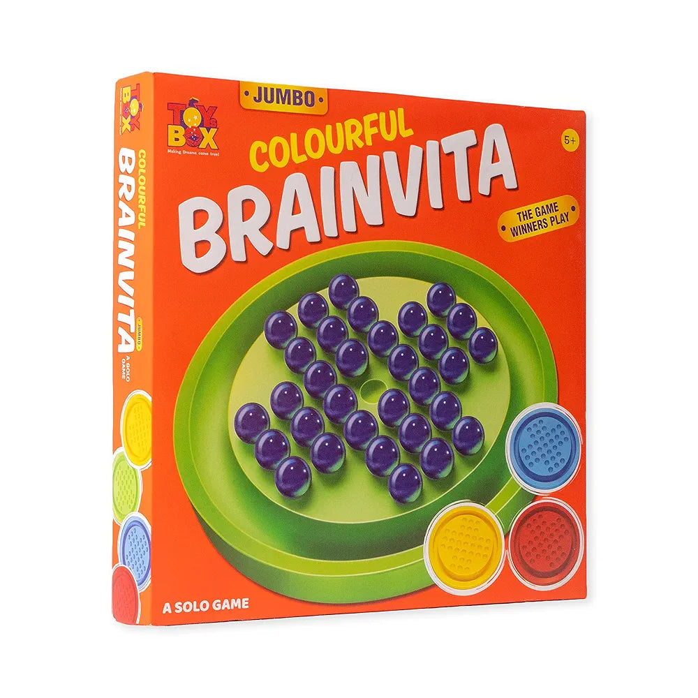 Jumbo colourful Brainvita Game, Multicolour for 5 years above age old kids