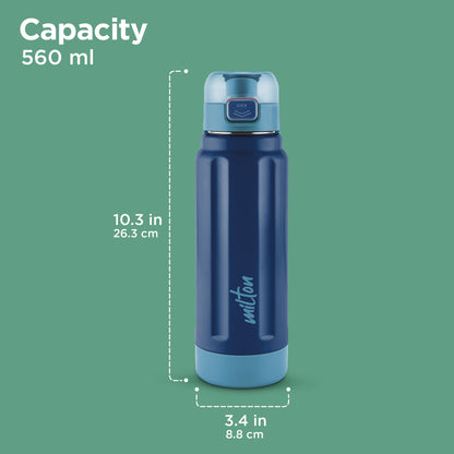 MILTON steel Taurus 900 ISI Certified Stainless Steel Water Bottle, Leak Proof, Rust Proof, Single walled,1 Yr Warranty, Ideal Sipper Water Bottle for School Kids Bottle,640ml