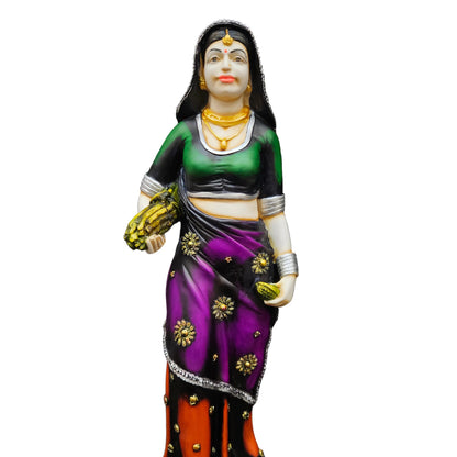 Rajasthani Traditional women Polyresin Statue Showpiece Figurine for gifting & home Decor