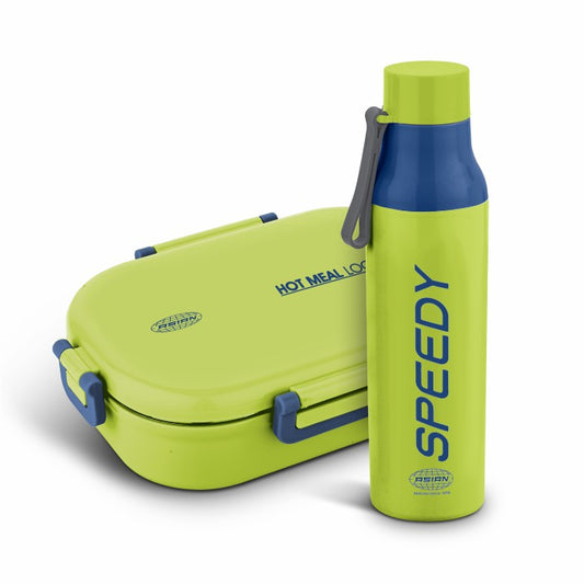 Asian power meal Duo hot meal Locker executive 600ml & challenger Water Bottle 600ml