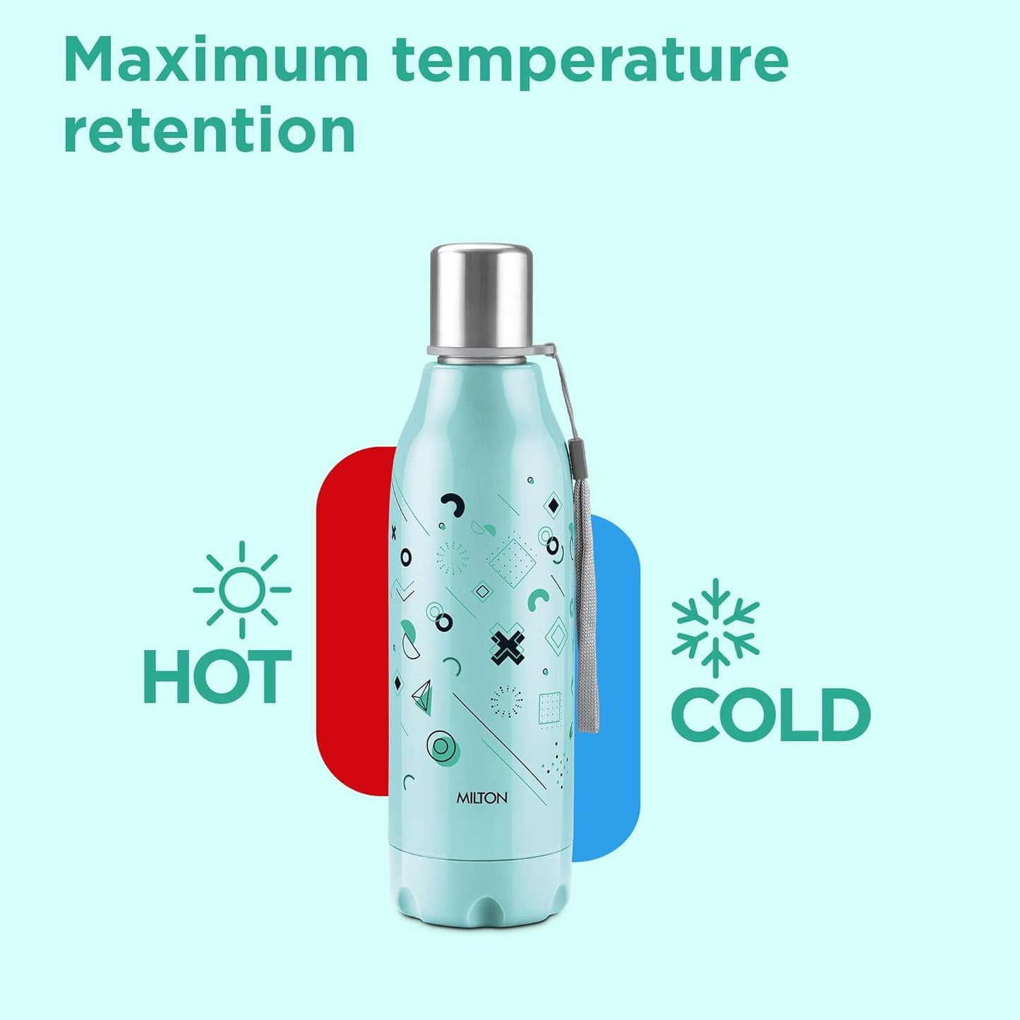 Milton Steel Linear 900 Steel Thermoware Insulated Water Bottle(680ml)