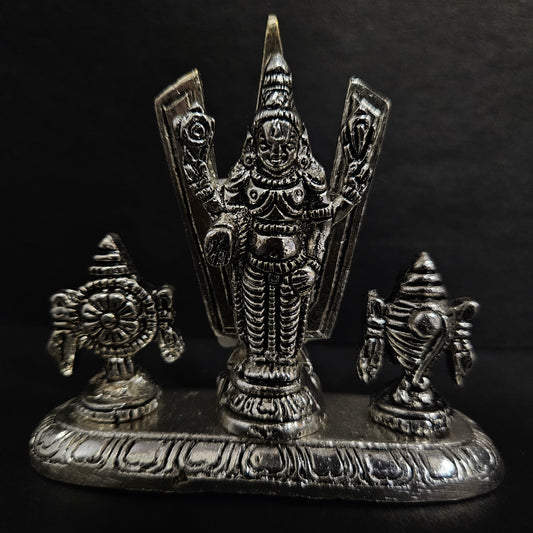 Shankh Chakra Stand Perumal Idol
Small Sangu Chakram Stand Tirupati Balaji